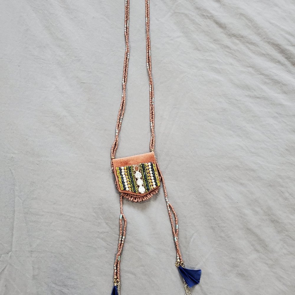 Leather Pouch Necklace